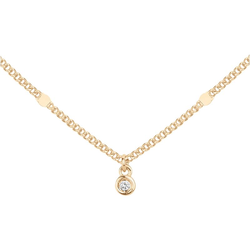 Collier Pure Essentielle - Plaqué Or et Diamant