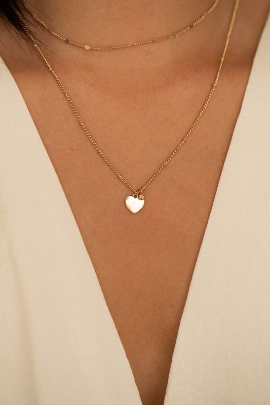 Collier Jamais sans Toi Médaille Coeur