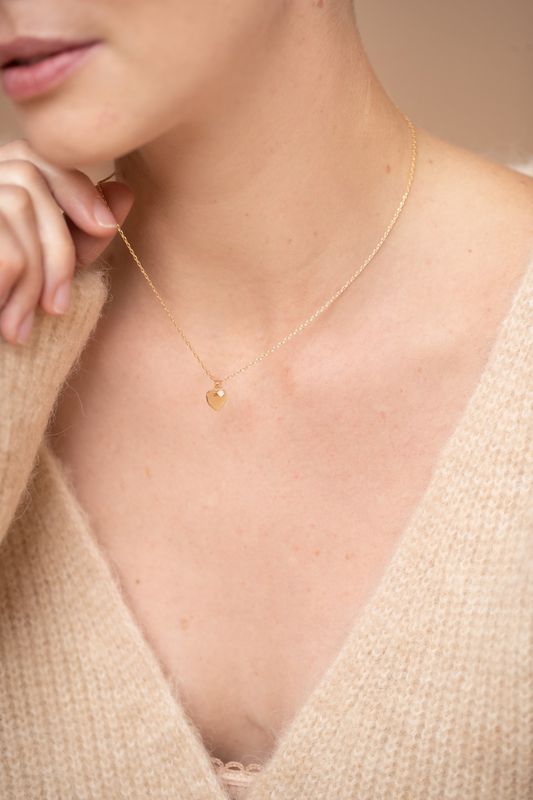 Collier Jamais sans Toi Médaille Coeur