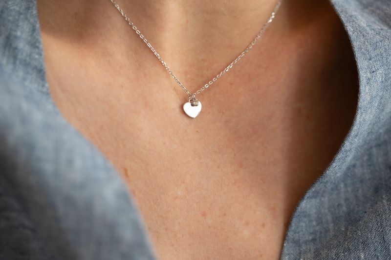 Collier Jamais sans Toi Médaille Coeur