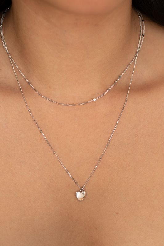 Collier Jamais sans Toi Médaille Coeur