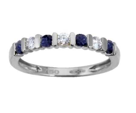 Bague saphir rond