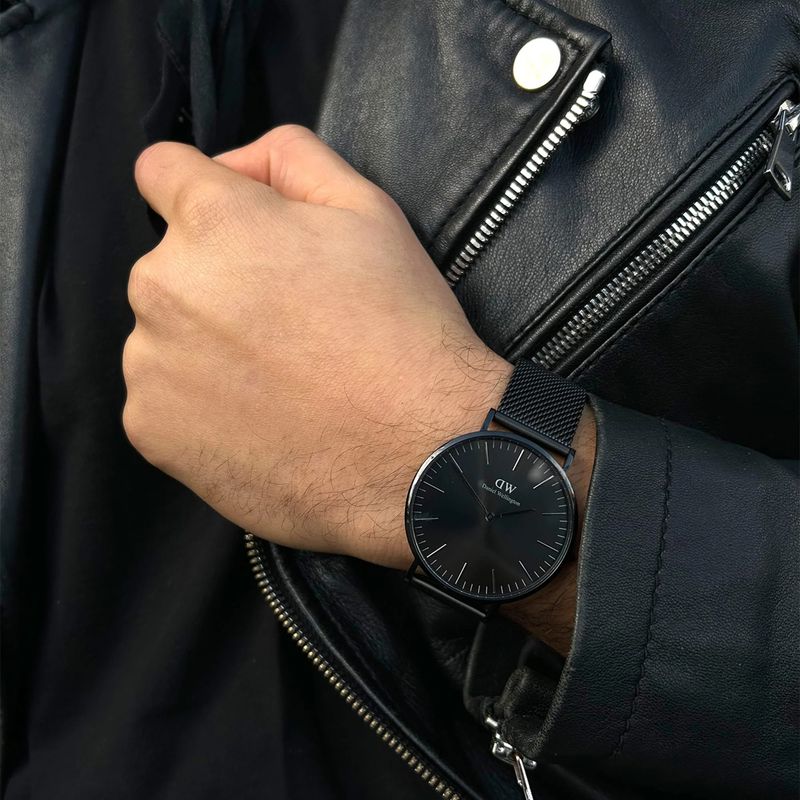 Montre Maille classique Onyx noir