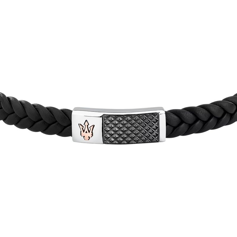 Bracelet homme MASERATI en cuir recyclé