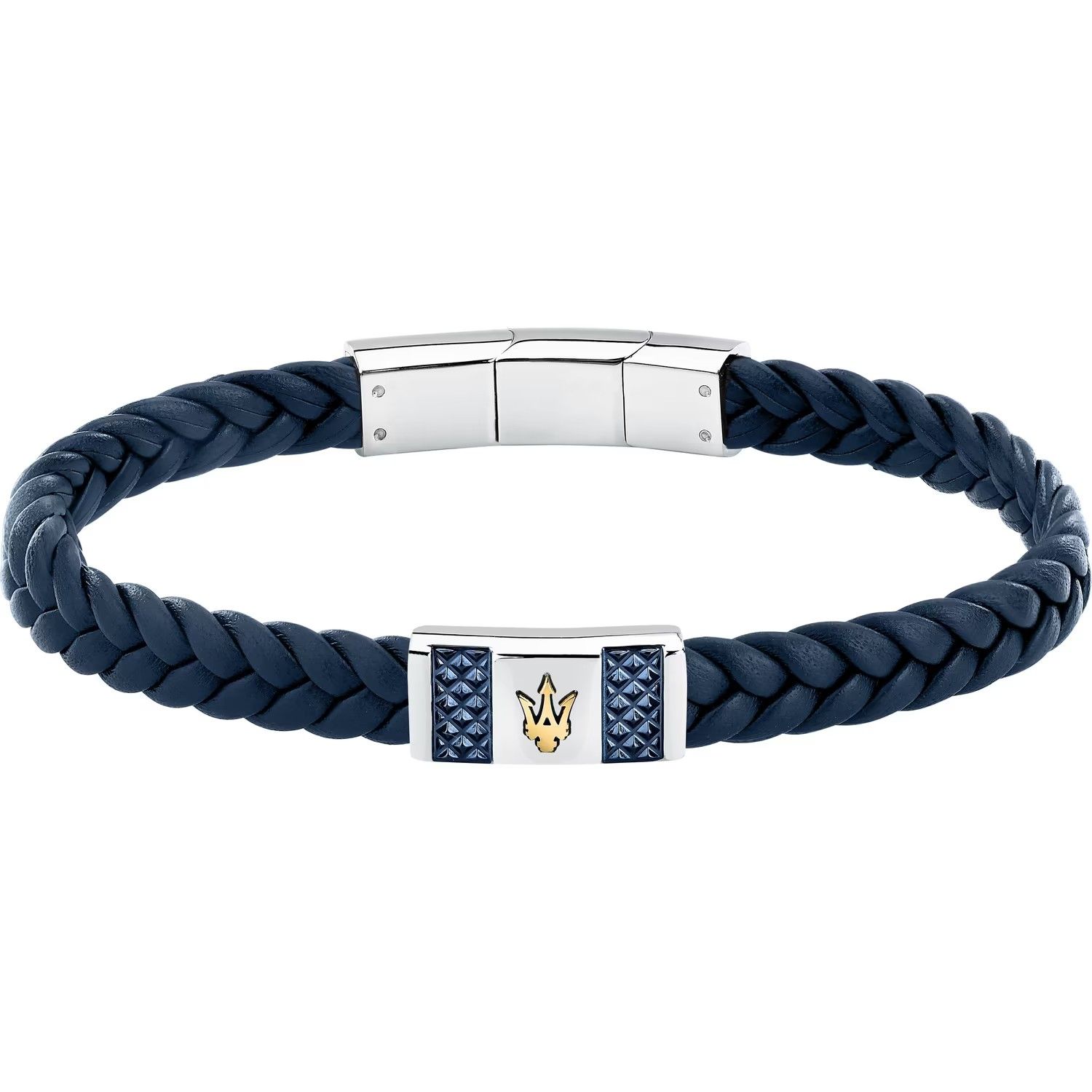 Bracelet homme MASERATI en cuir recyclé