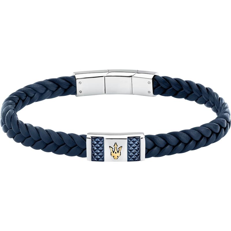 Bracelet homme MASERATI en cuir recyclé