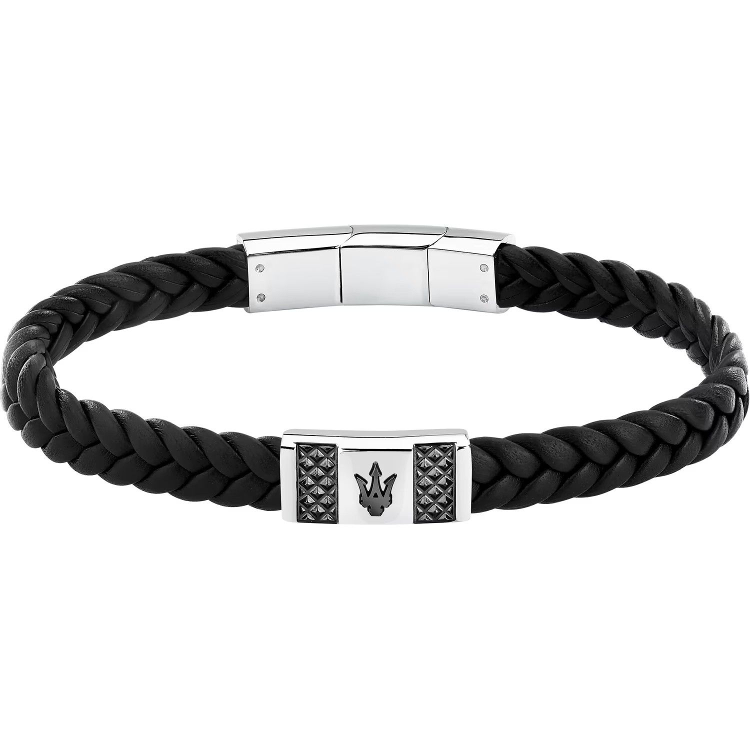Bracelet homme MASERATI en cuir recyclé