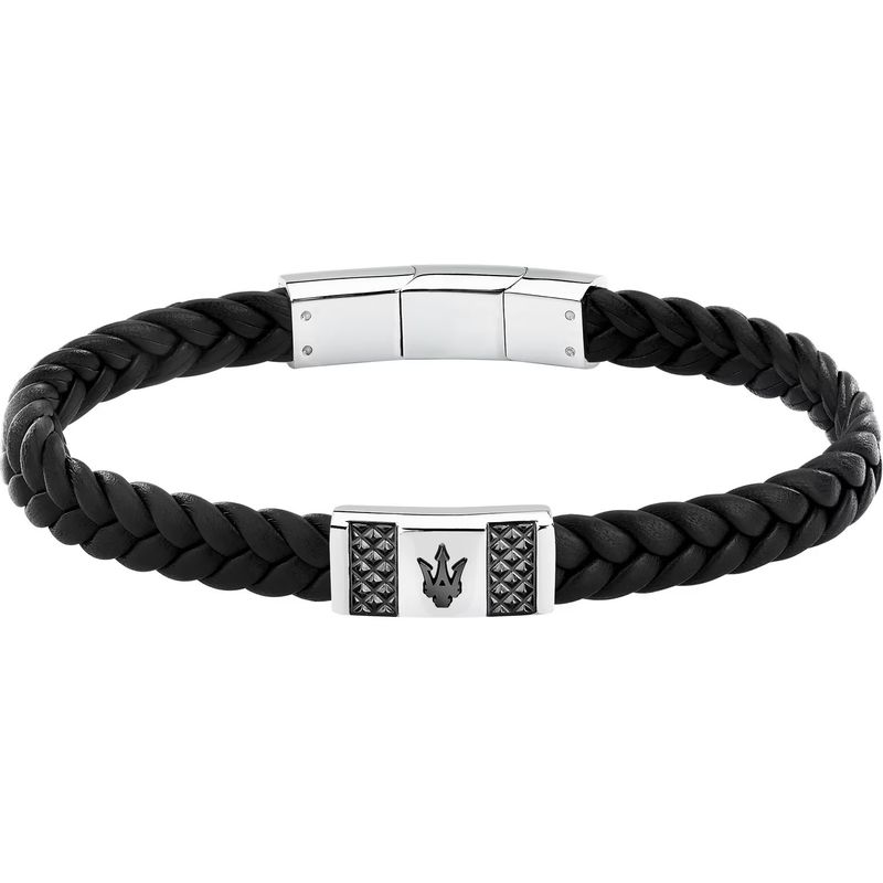 Bracelet homme MASERATI en cuir recyclé