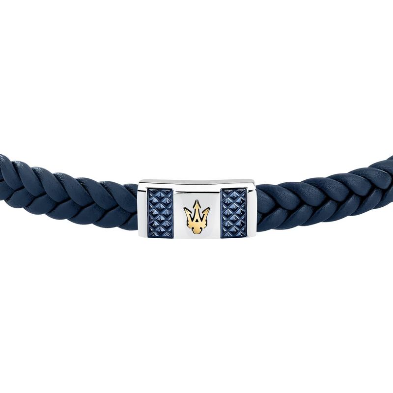 Bracelet homme MASERATI en cuir recyclé