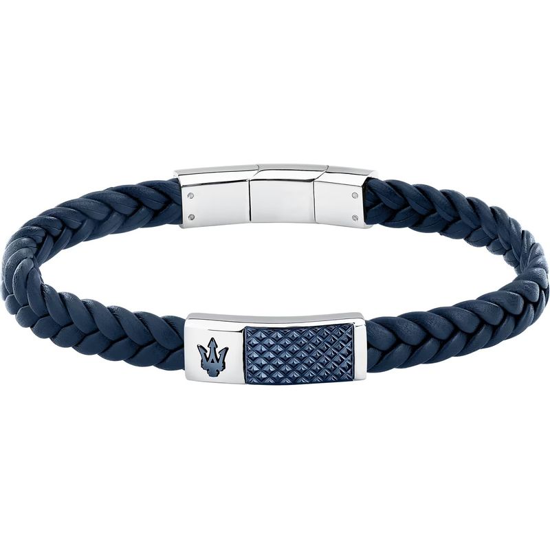 Bracelet homme MASERATI en cuir recyclé