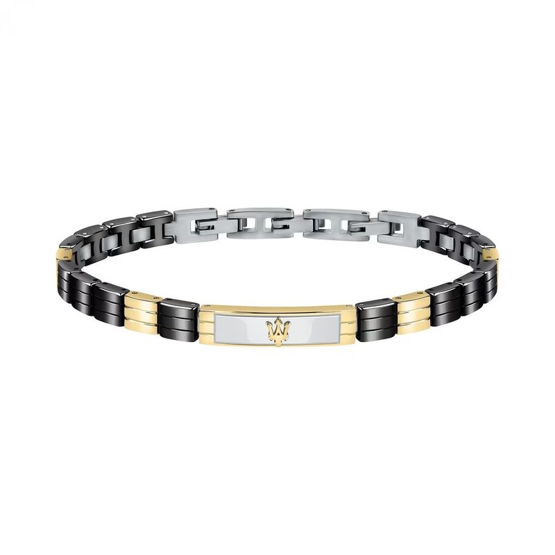 Bracelet homme MASERATI en acier multicolore