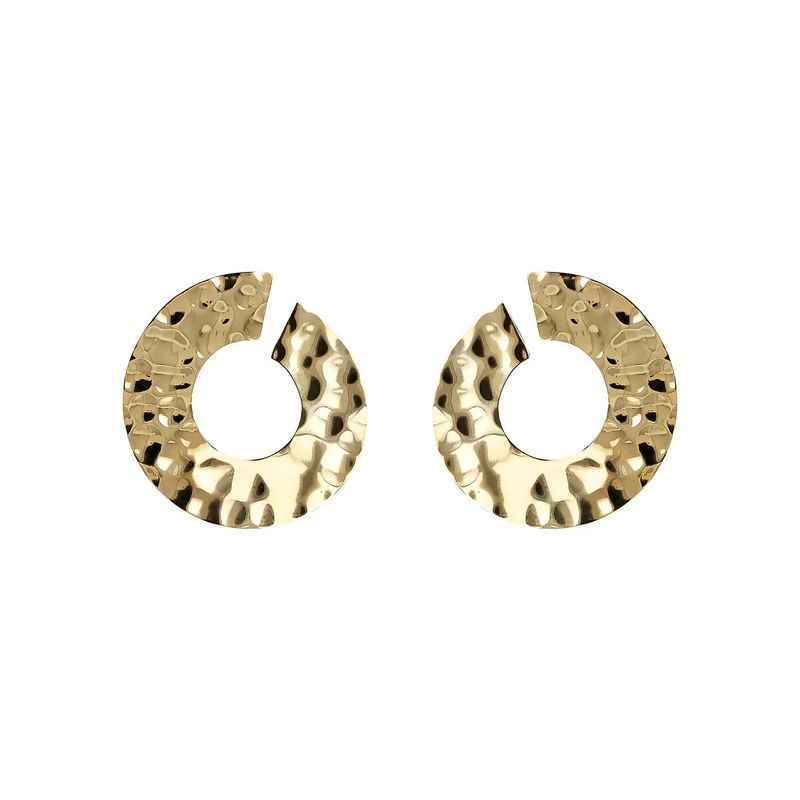 Boucles d’oreilles pendantes à boucle martelée