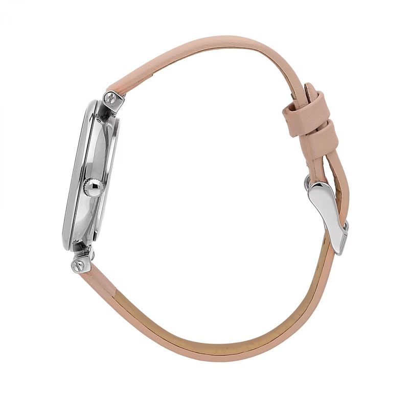 Montre femme en cuir beige
