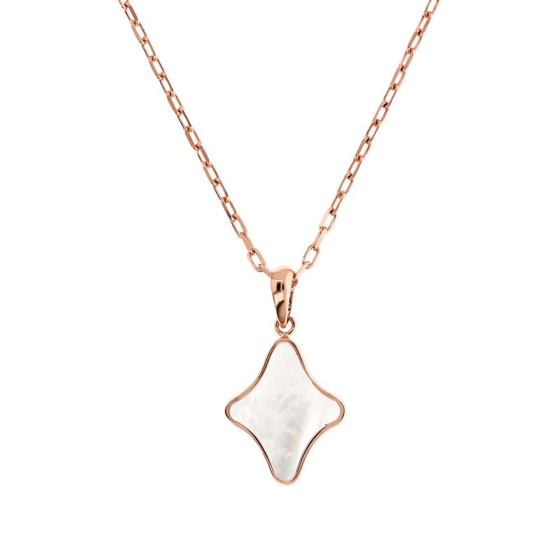 Collier Chaîne Forçat avec Pendentif Étoile en Pierre Naturelle