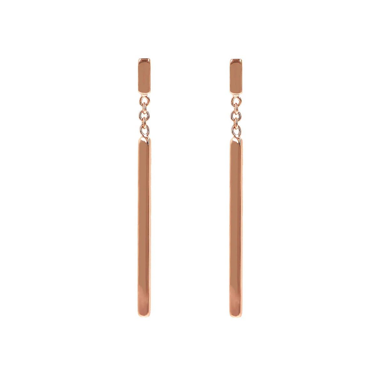 Boucles d&#39;oreilles pendantes en fil avec barre