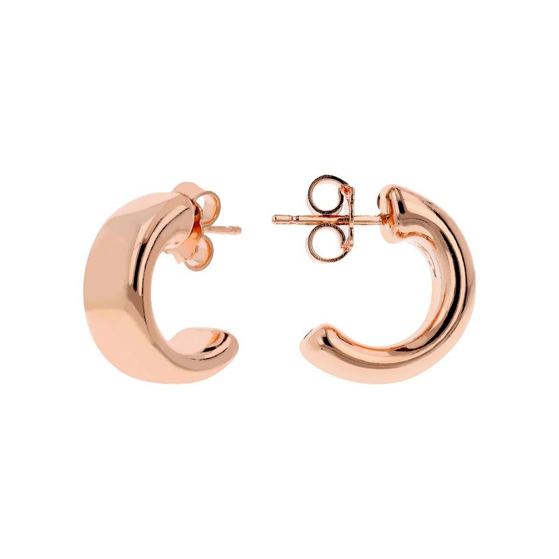 Boucles d'oreilles lobe demi-cercle