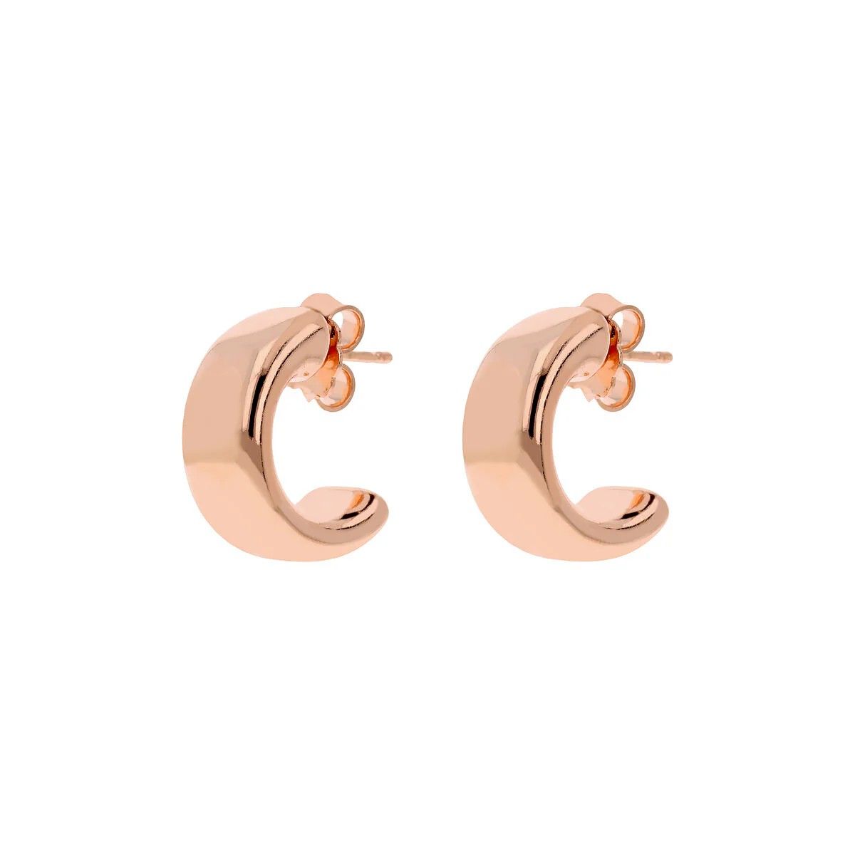 Boucles d&#39;oreilles lobe demi-cercle