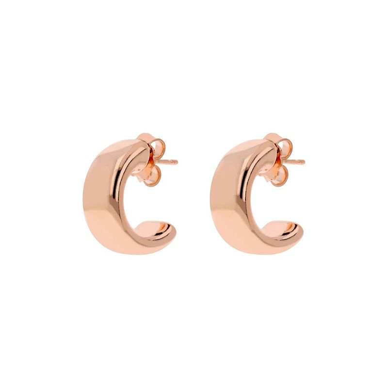 Boucles d&#39;oreilles lobe demi-cercle