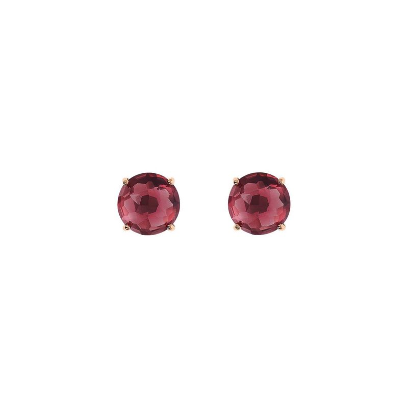 Boucles d&#39;oreilles lobe avec coupe mosaïque prisme gemme