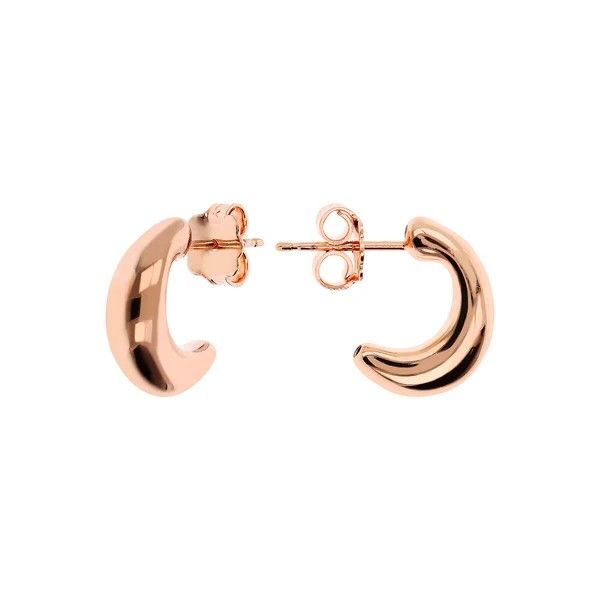 Boucles d&#39;oreilles lobe demi-lune avec coupe en forme de larme