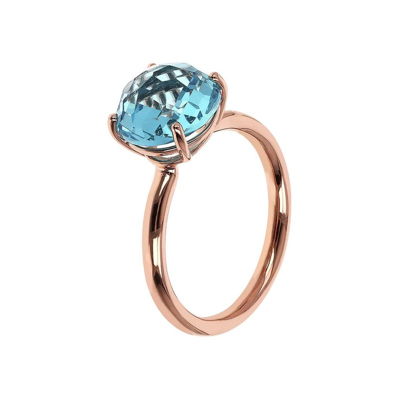 Bague Cocktail avec Pierre Prisma Gem Taille Mosaïque
