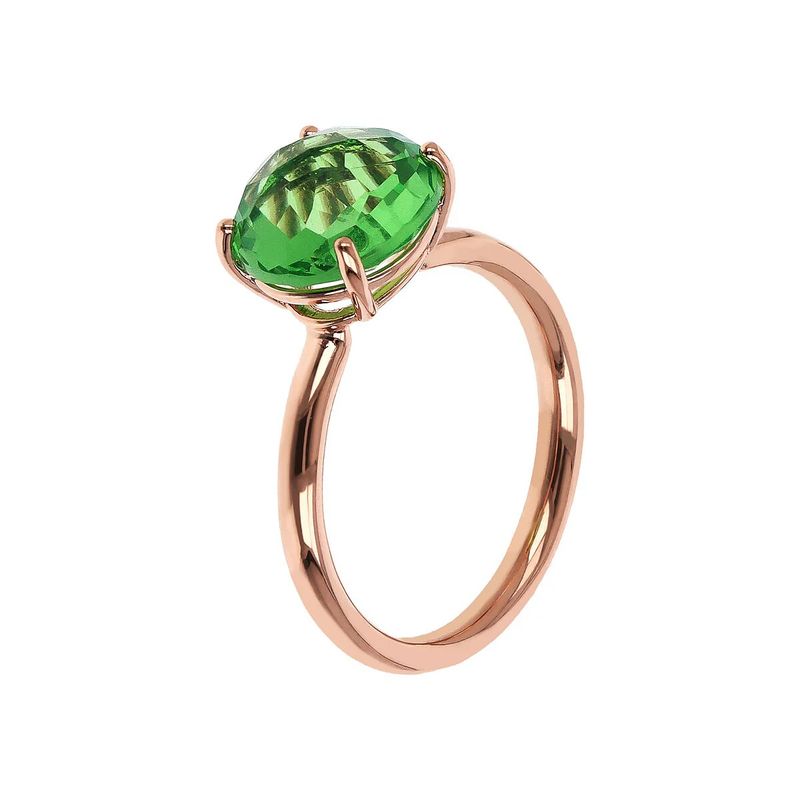 Bague Cocktail avec Pierre Prisma Gem Taille Mosaïque