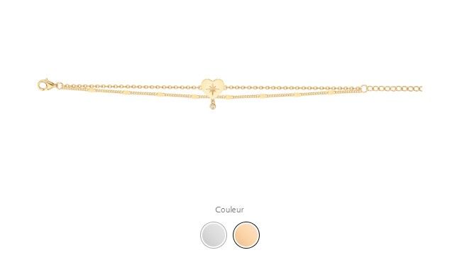 Bracelet cœur céleste