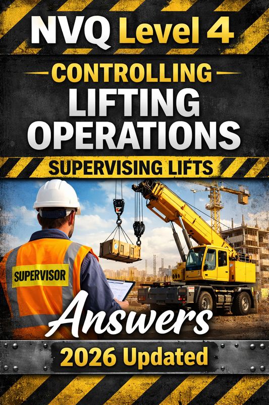 NVQ Level 4 CONTROLLING LIFTING OPERATIONS SUPERVISING LIFTS Answers 2024
