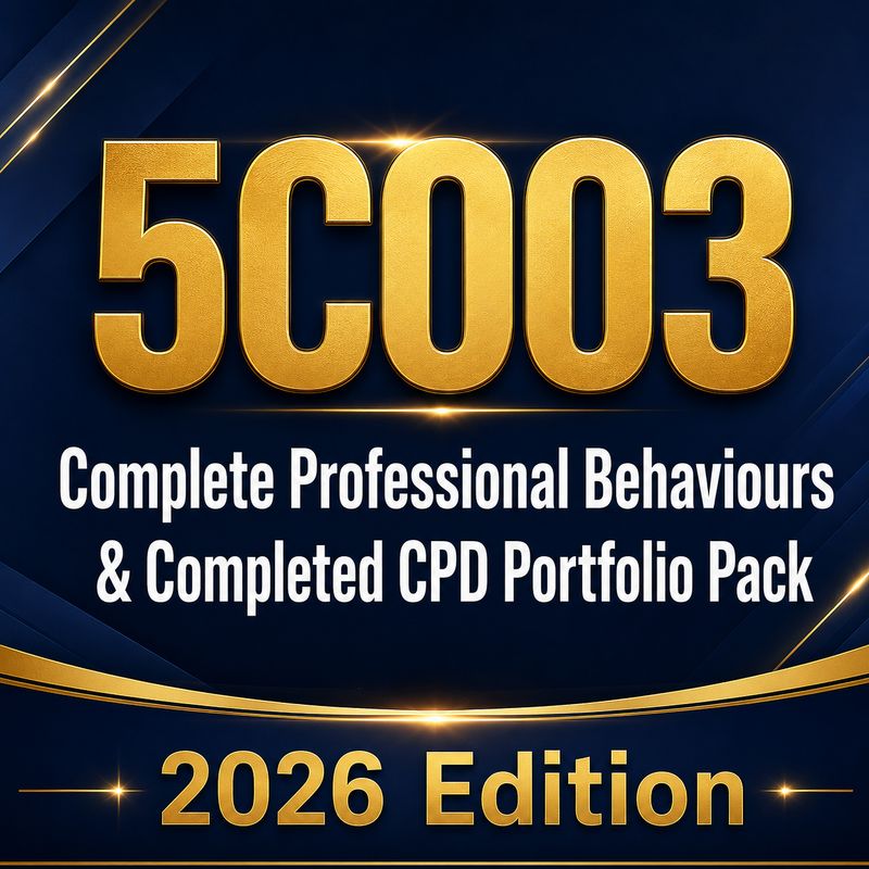 CIPD Level 5 5CO03 Professional Behaviours & Completed CPD Portfolio Answers Pack 2026