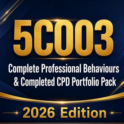 CIPD Level 5 5CO03 Professional Behaviours & Completed CPD Portfolio Answers Pack 2026
