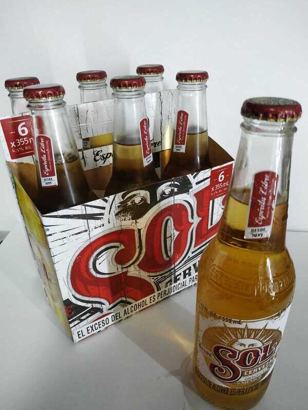 Sol x 6 botella 355 ml