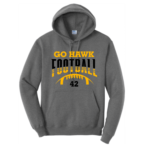 PERSONALIZED GO HAWK FOOTBALL HOODIE