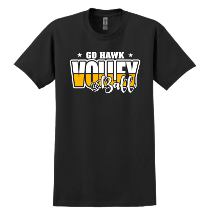 GO HAWK VBALL TEE