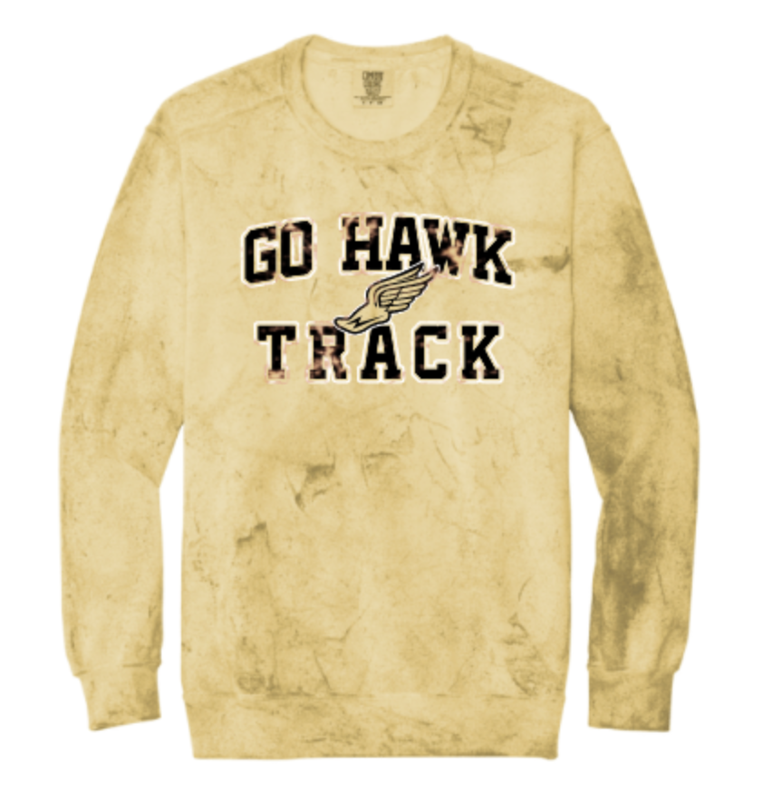 VINTAGE GO HAWK TRACK CREWNECK