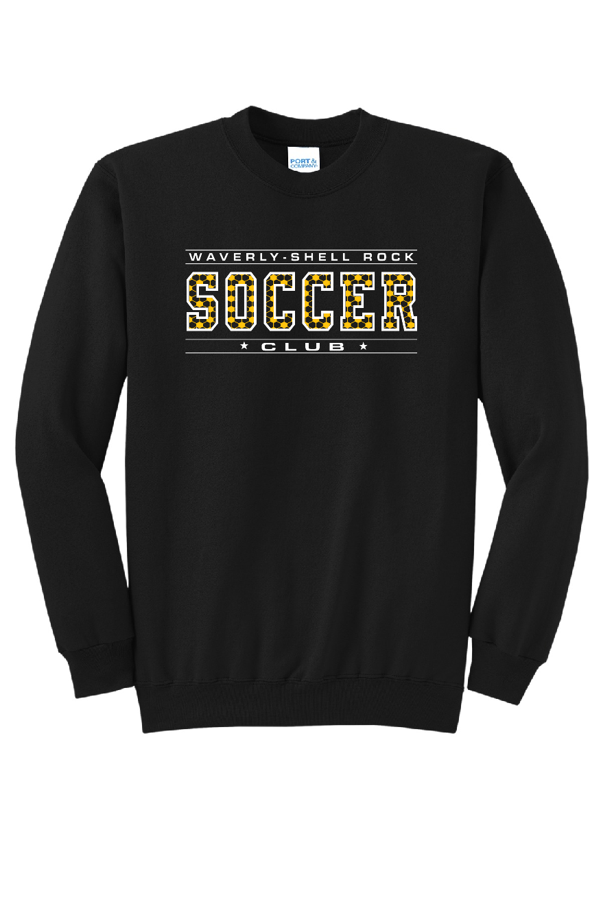 SOCCER BALLS CREW - **Youth Size**, COLOR: BLACK