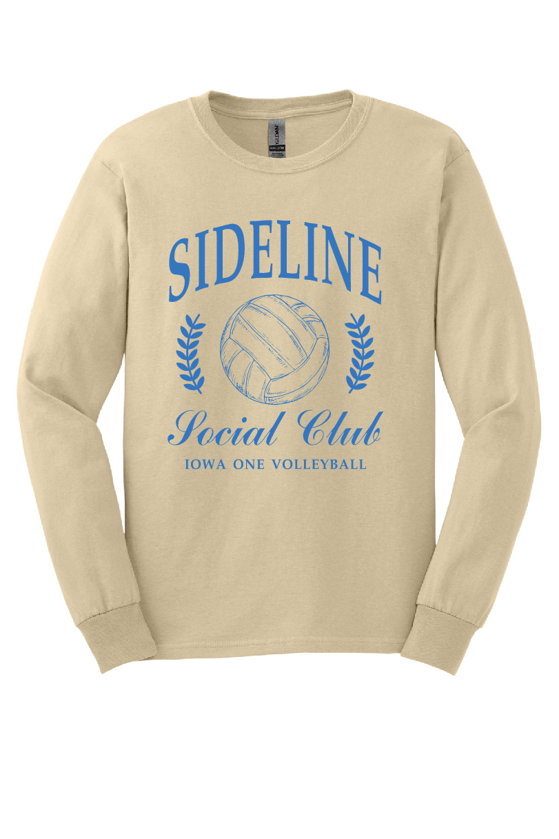 SIDELINE SOCIAL - Classic Fit Long Sleeve Tee