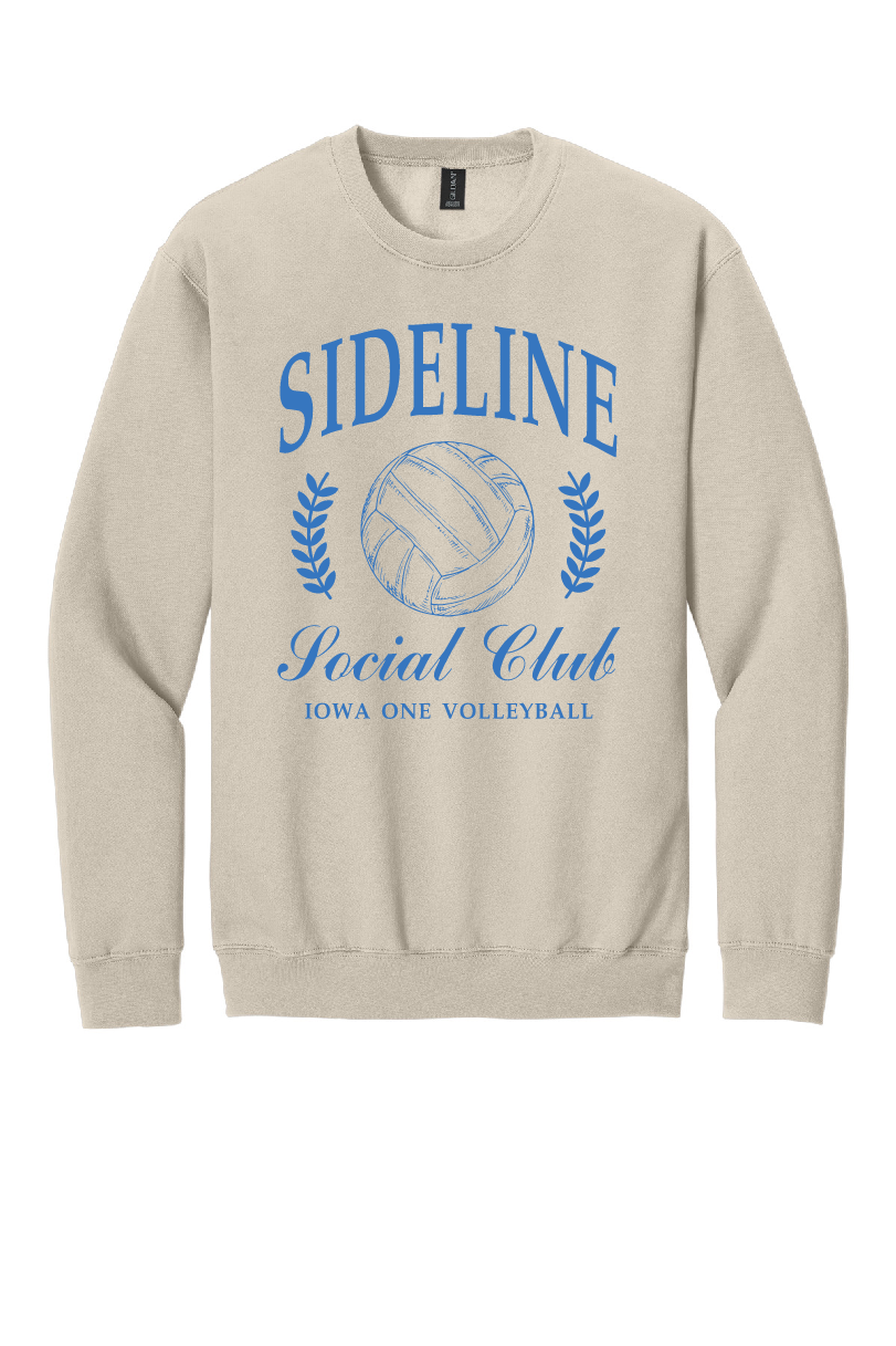 SIDELINE SOCIAL - Classic Fit Crew Sweatshirt
