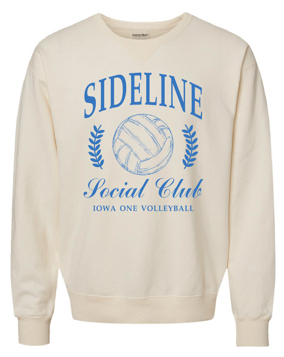 SIDELINE SOCIAL - ComfortWash Crew Sweatshirt