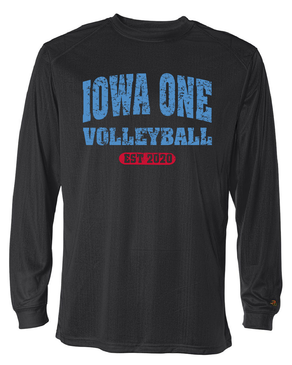 ATHLETIC IOWA ONE - Badger Performance Long Sleeve Tee