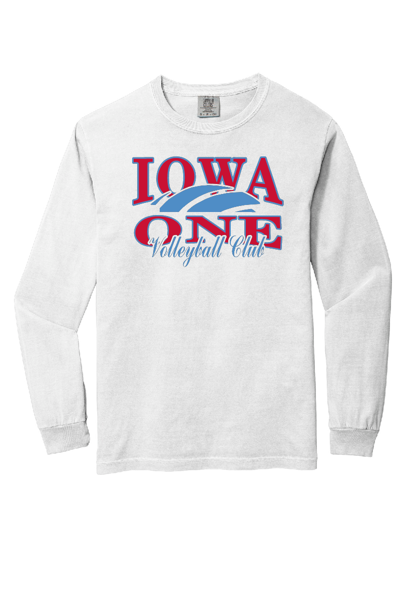 IOWA ONE BALL - Comfort Colors Long Sleeve Tee