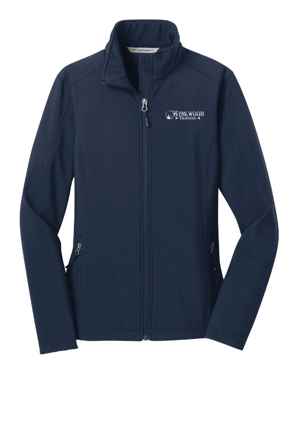 SOFTSHELL EMBROIDERED JACKET, COLOR: NAVY