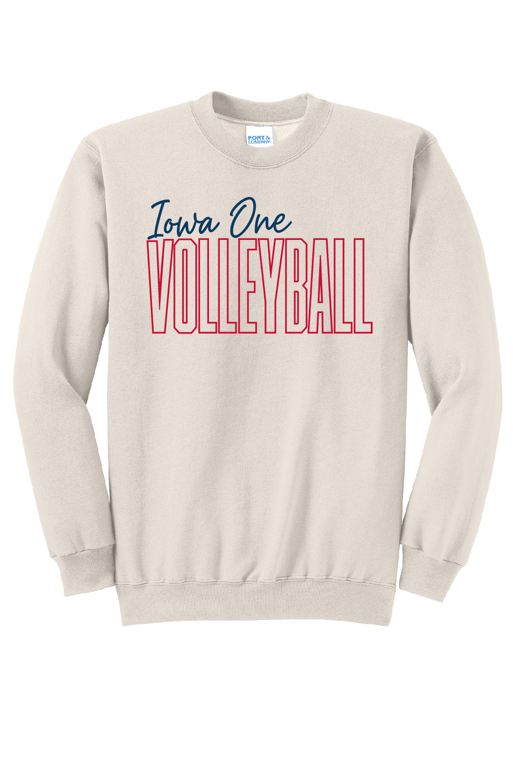 SCRIPT IOWA ONE - Classic Fit Crew Sweatshirt