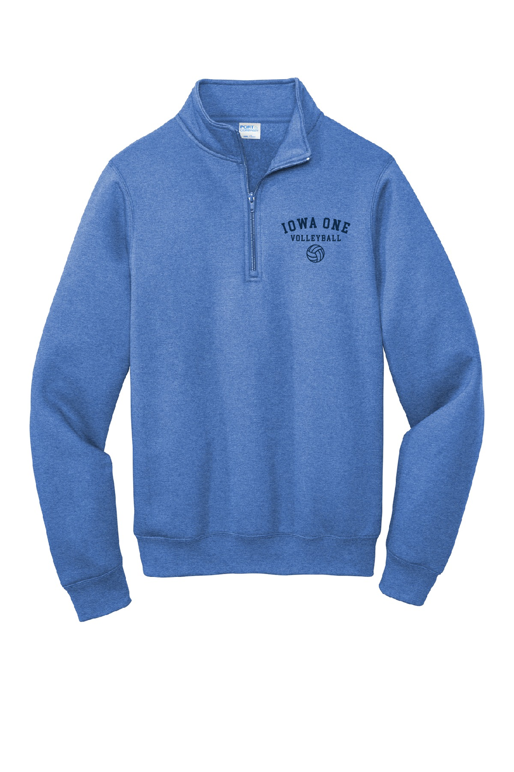 IOWA ONE EMBROIDERED GEAR - 1/4 Zip Sweatshirt (Port &amp; Company)
