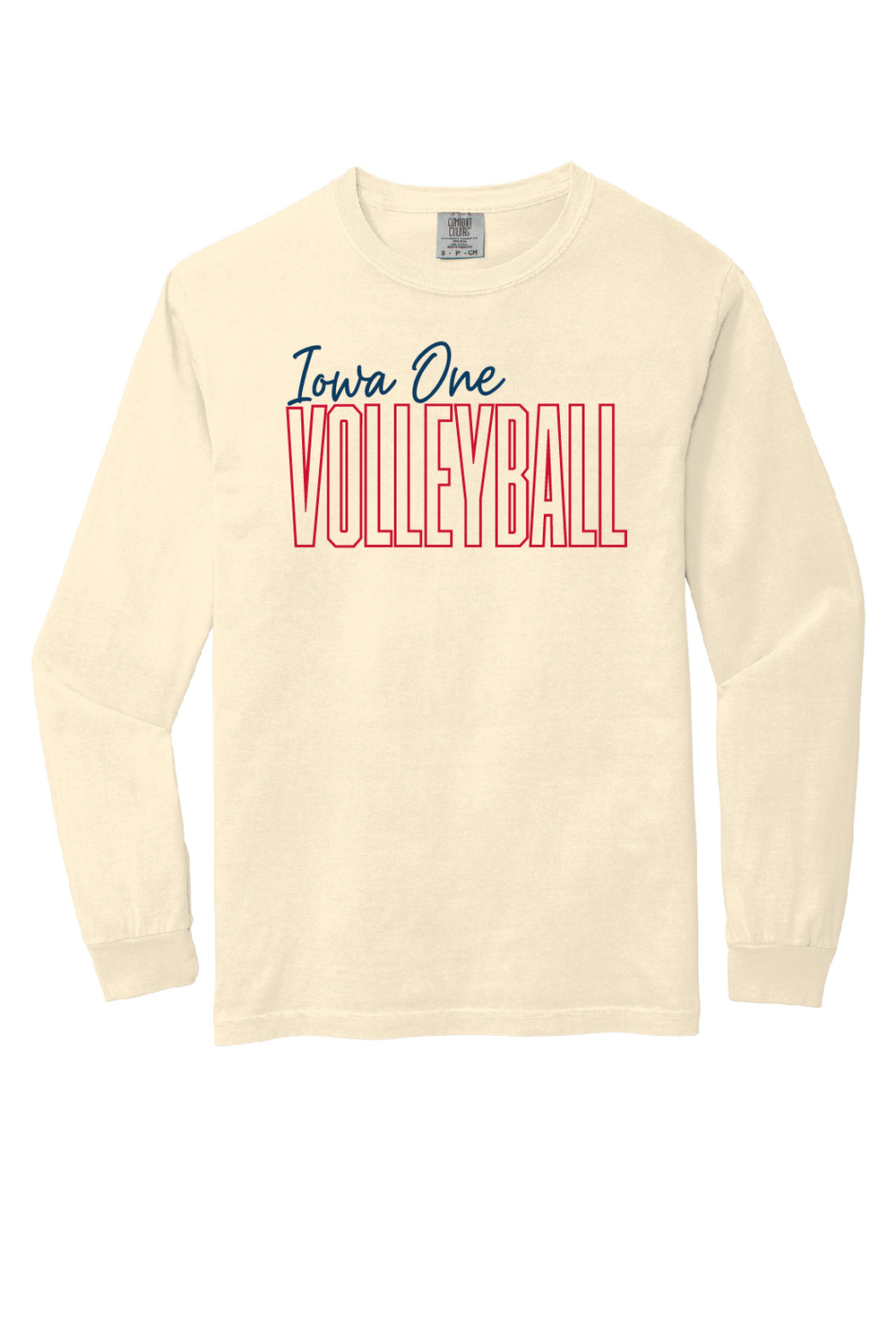 SCRIPT IOWA ONE  - Comfort Colors Long Sleeve Tee