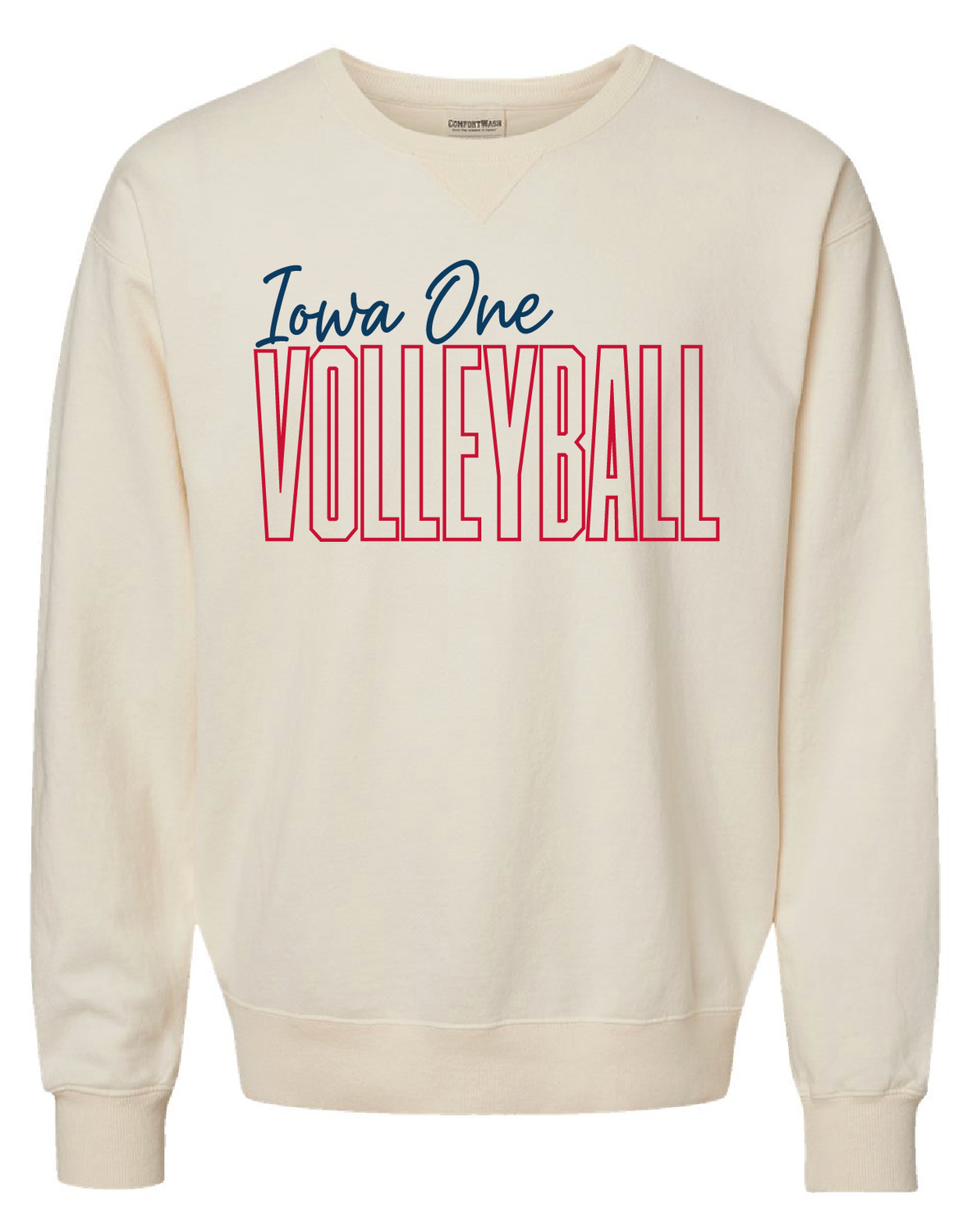 SCRIPT IOWA ONE - ComfortWash Crew Sweatshirt