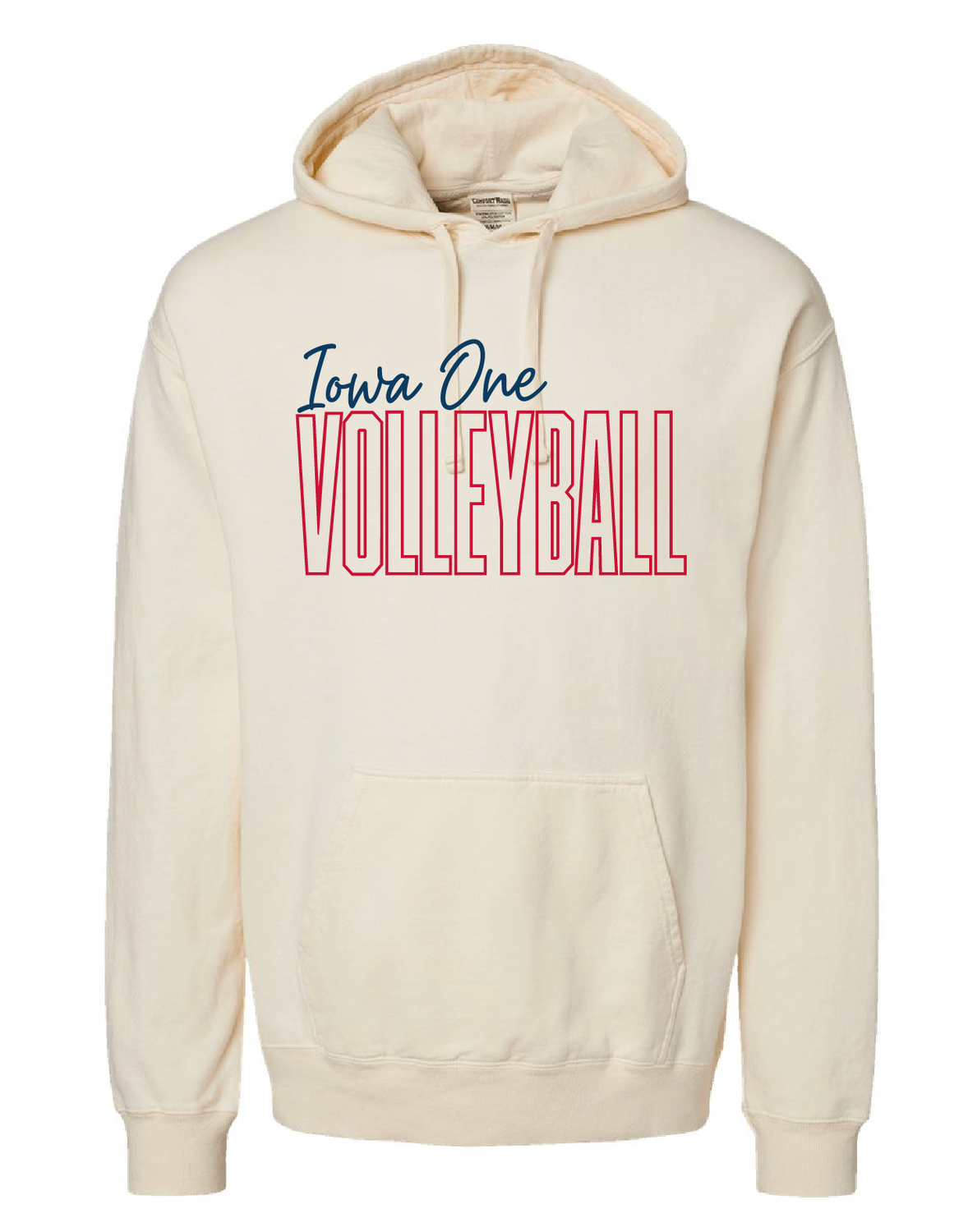 SCRIPT IOWA ONE - ComfortWash by Hanes Hoodie