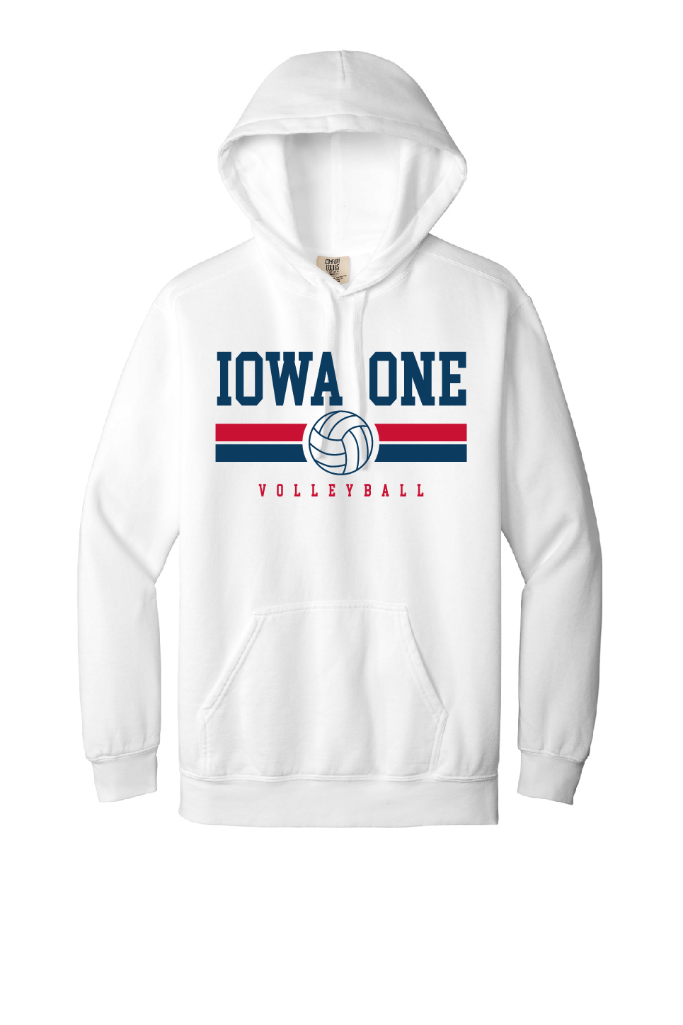 STRIPE IOWA ONE - Comfort Colors Hoodie