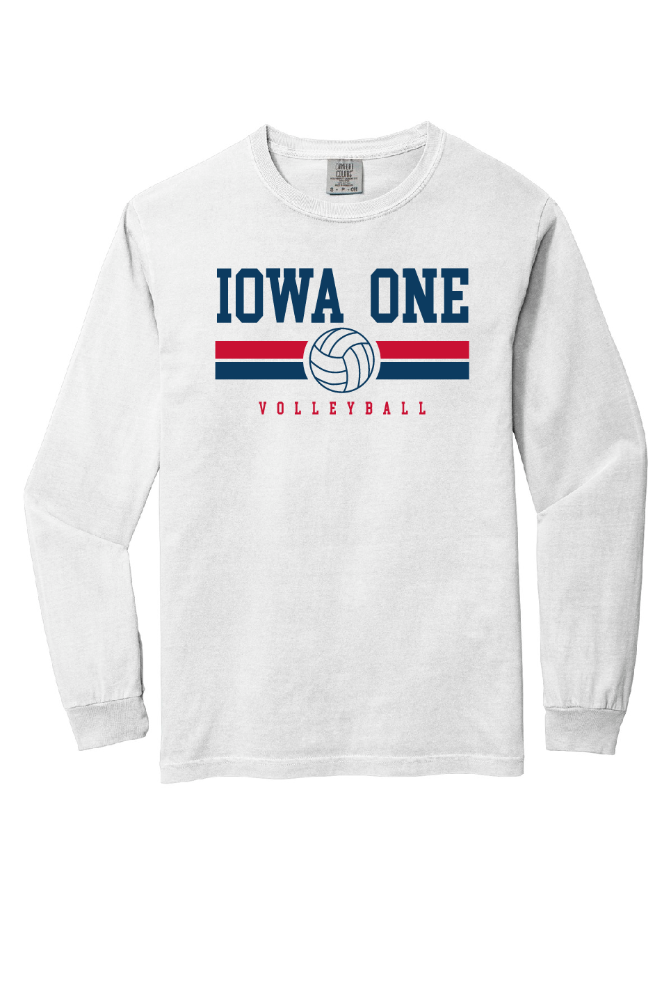 STRIPE IOWA ONE - Comfort Colors Long Sleeve Tee