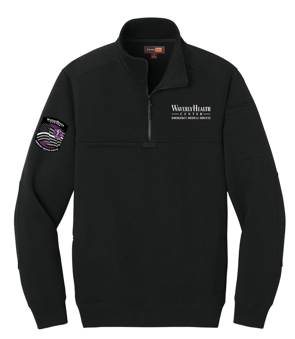 CornerStone® 12-Oz. Tough Fleece Tactical Sweatshirt - Embroidered w/Patch