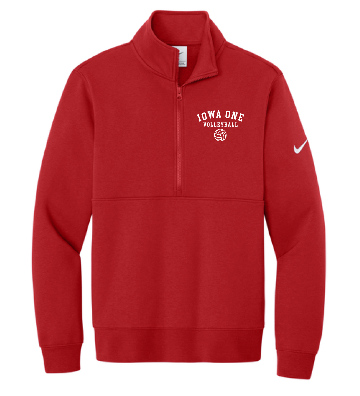 IOWA ONE EMBROIDERED GEAR - 1/4 Zip Sweatshirt (NIKE)